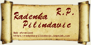 Radenka Pilindavić vizit kartica